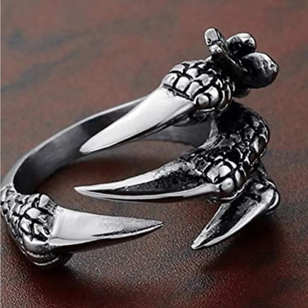 MENS TITANIUM STEEL HAWKS CLAW - Picture 1 of 7